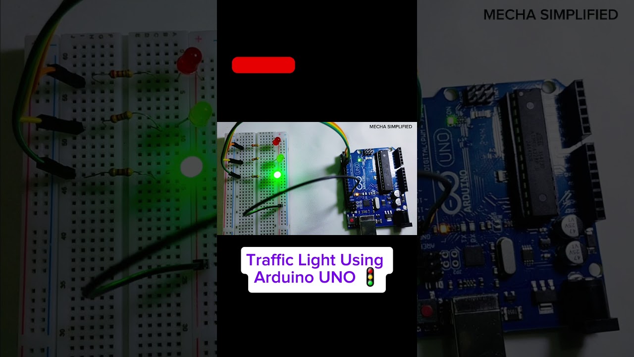 Traffic Light Using Arduino UNO 🚦 #engineering #arduino