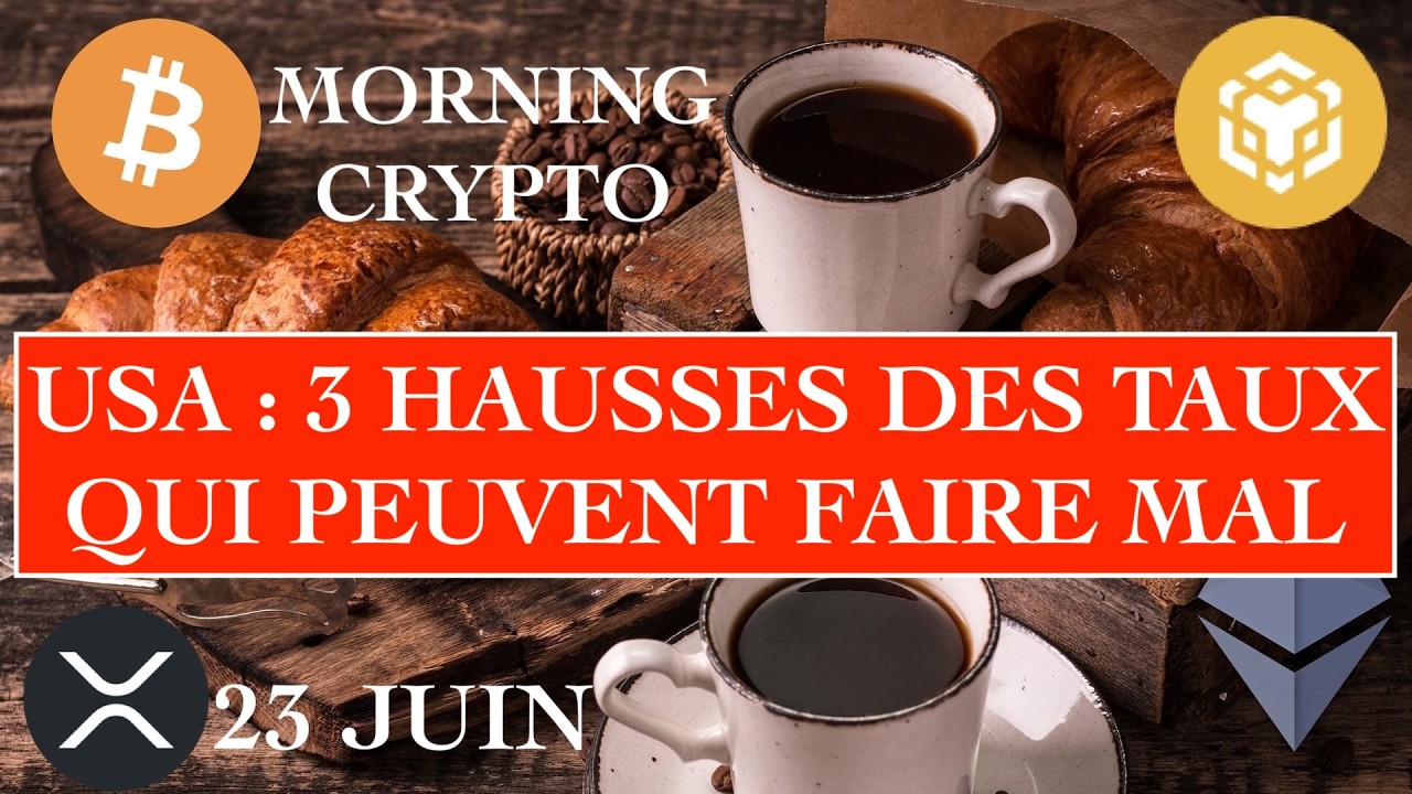 🚨 23 JUIN 2026 ☀️☕️🥐 USA : 3 hausses des taux en 2026 selon cette banque malgré la CHUTE du pétrole