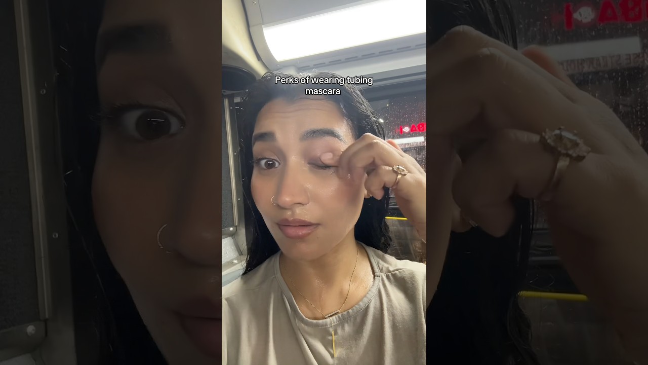 Tubing mascara is that girl #relatable #mascara #beauty #viral #makeuptutorial #makeup #shorts
