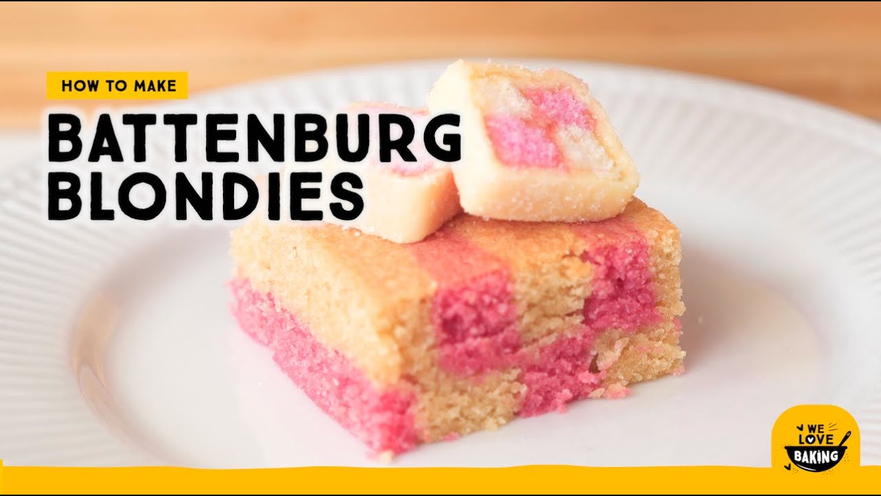 How to make Battenburg Blondies I We Love Baking