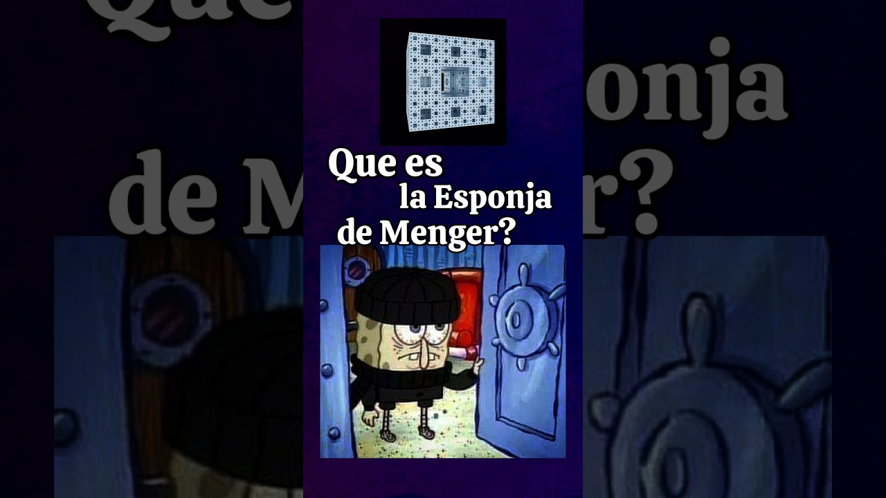 ¿Que es la Esponja de Menger?🤔🧽🌀 #curiosidades #maths #ciencia #physics #humor #memes #shortvideo
