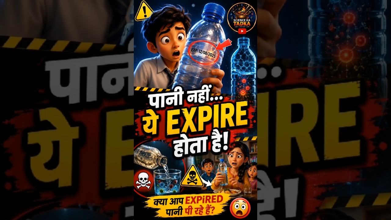 ⚠️ क्या आप Expired पानी पी रहे हैं? #facts #sciencekatadka