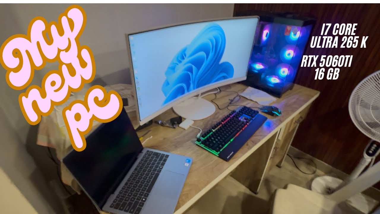 NEW PC BUILD RTX 5060TI WITH CORE ULTRA 7 265K | GAMING PC | GIGABYTE B860M EAGLE WIFI6