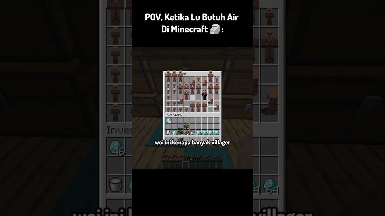 POV, Ketika Lu Butuh Air Di Minecraft