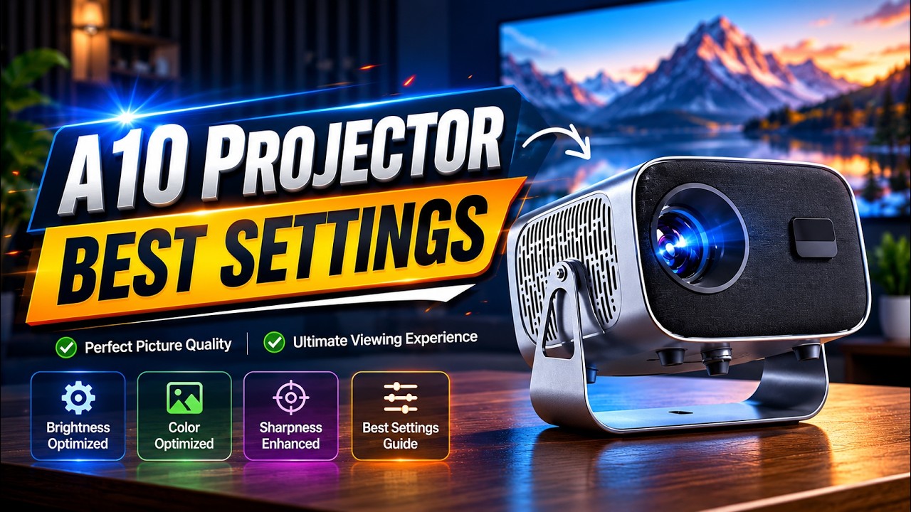 A 10 Projector Best Settings Guide 2026 | Computer Vision BD | How to Use A10 Projector 