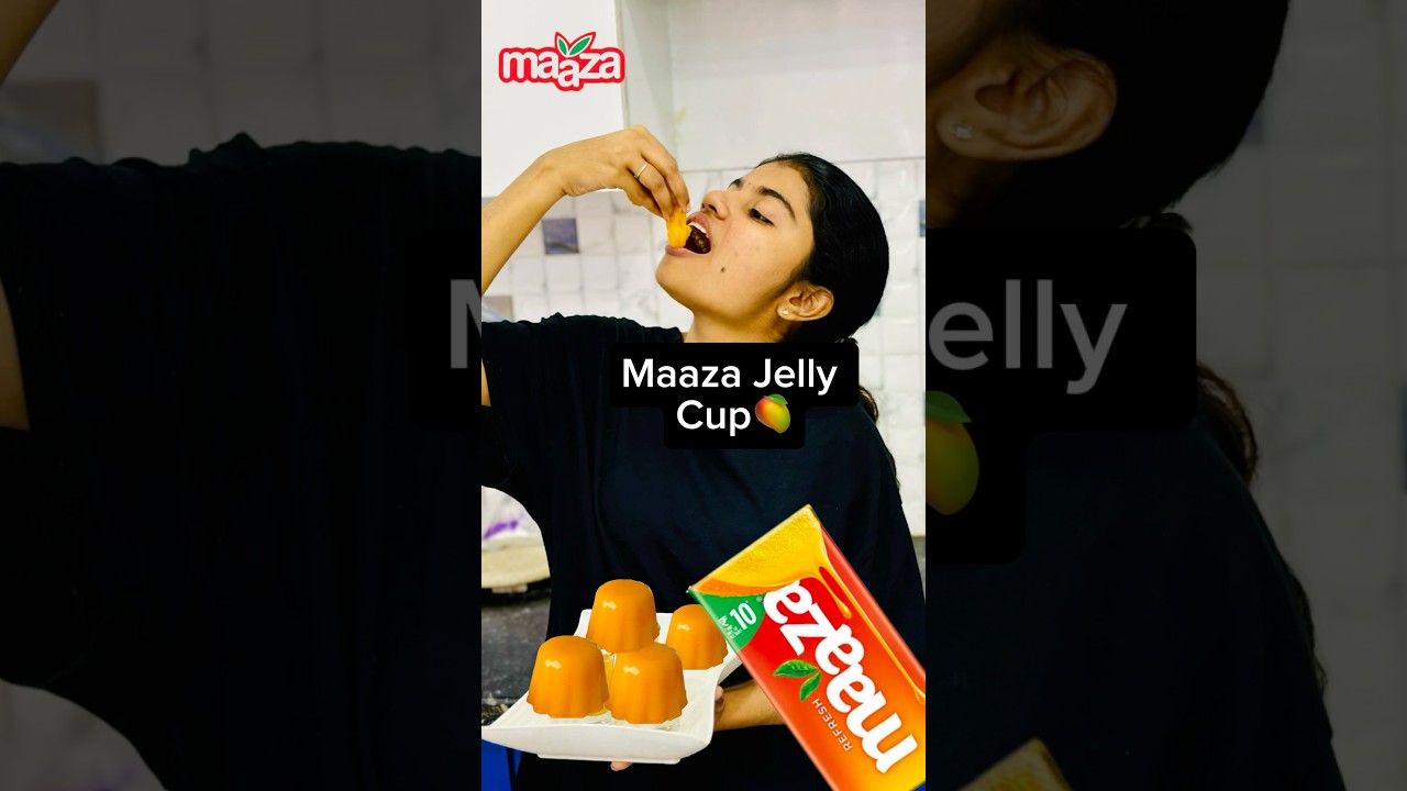 Maaza jelly cup🥭#shorts#food