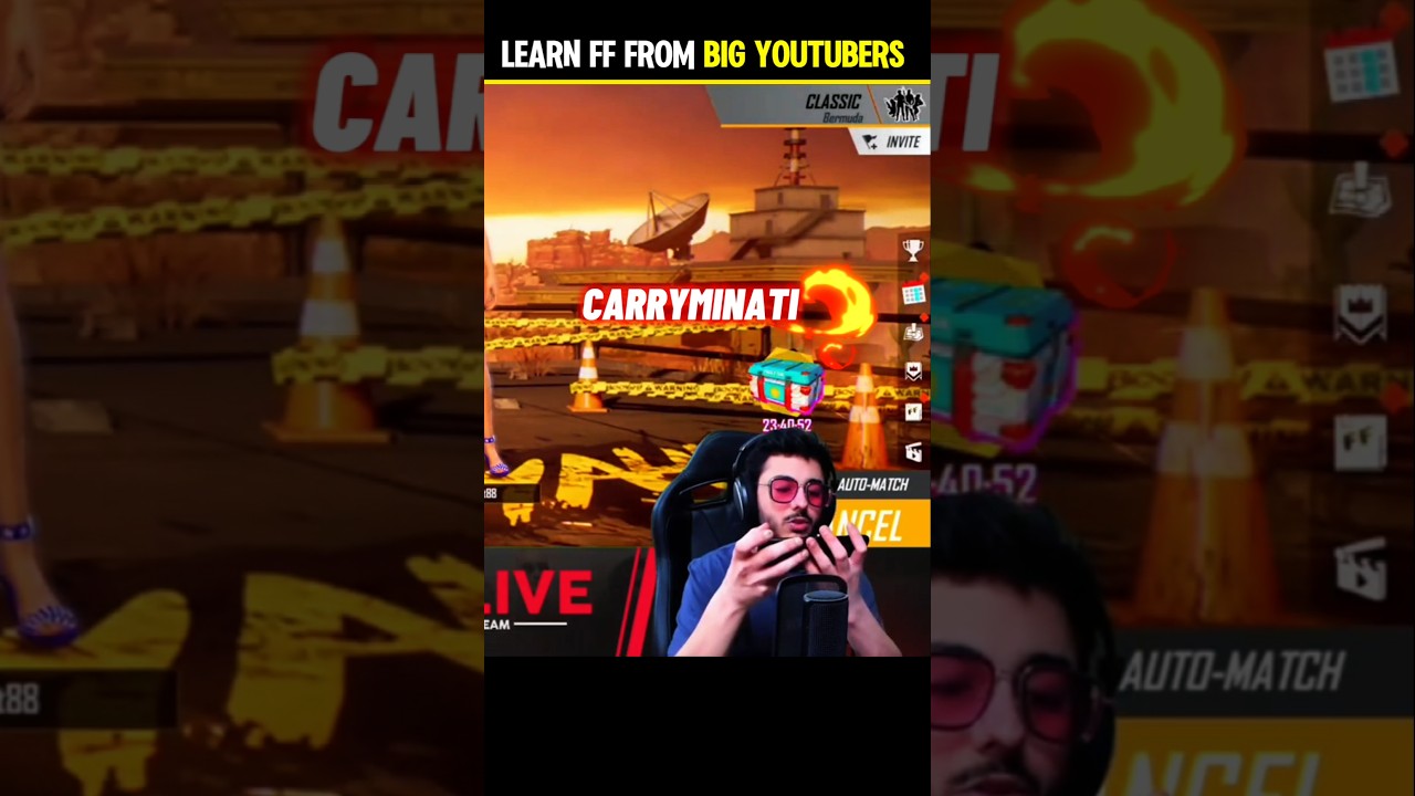 Learn FF From Big Youtubers 🤯!?😨 ##freefire #viral #ytshorts #trending #totalgaming
