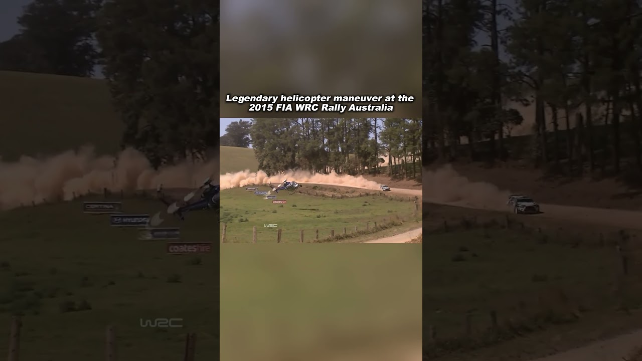 Legendary Helicopter Maneuver at WRC Rally Australia