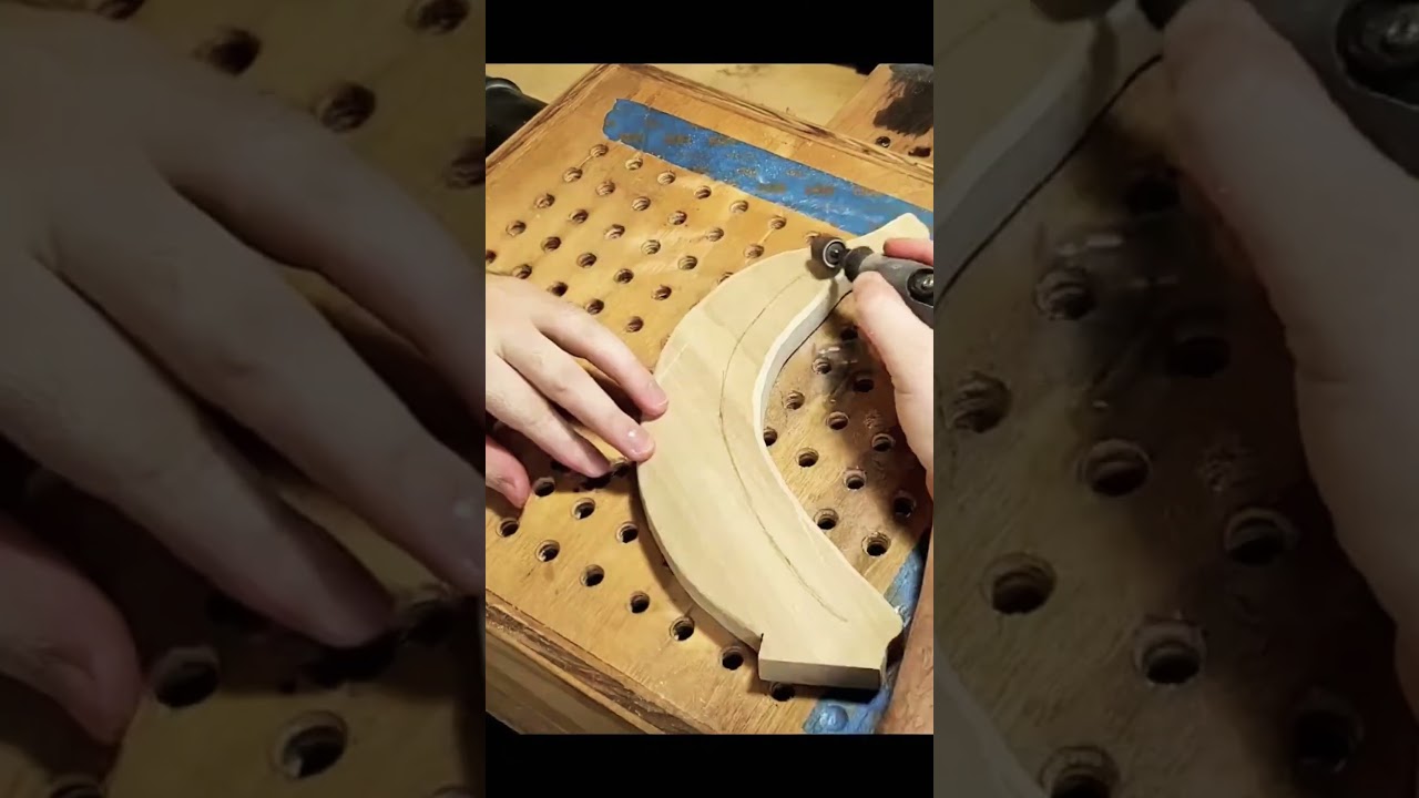Power Wood Carving Banana Stand