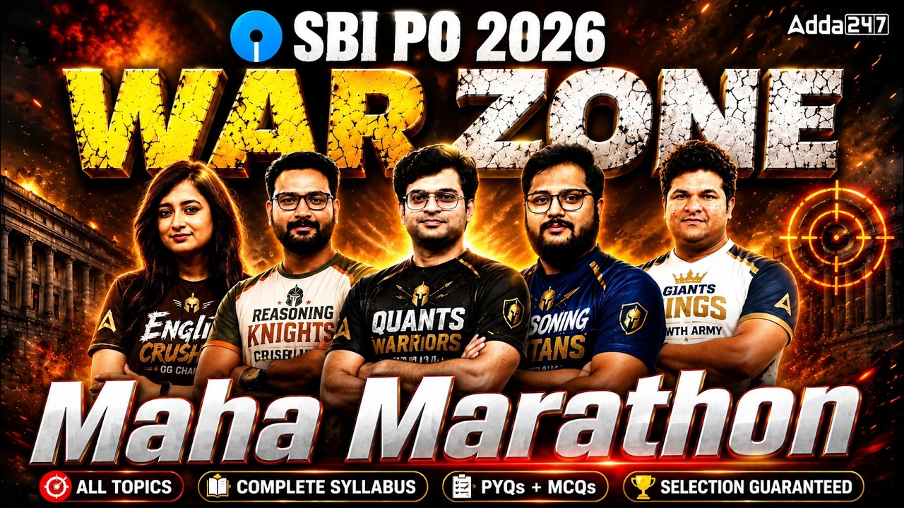 SBI PO 2026 Warzone Marathon | Complete SBI PO Preparation | English Reasoning Quant