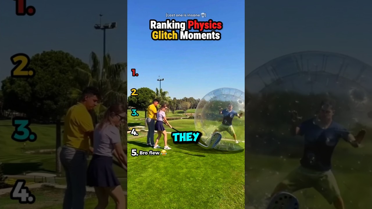 🤯💀 Ranking The Craziest Physics Glitches Ever 😭?👀 #shorts #funny