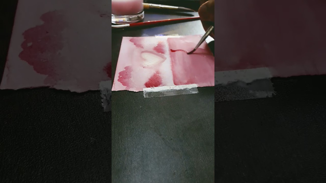 mini water painting💗|| #art #nature #shorts #fyp