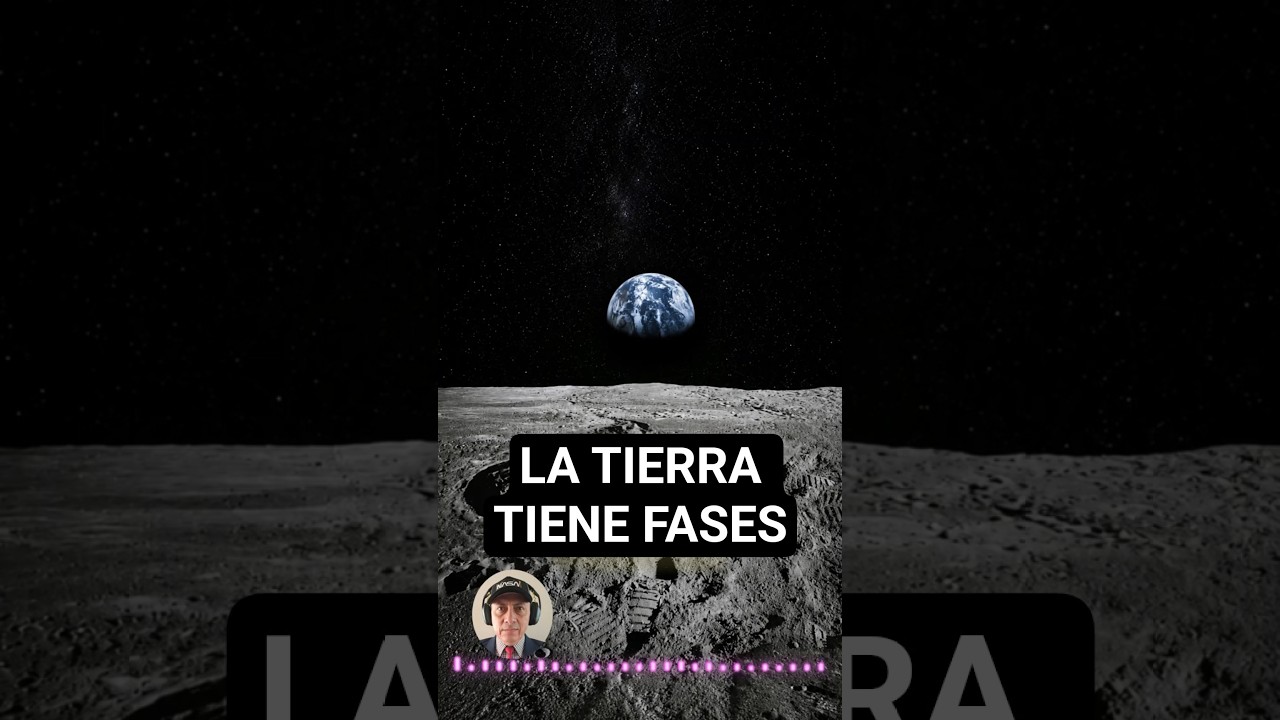 Desde la Luna, la Tierra permanece fija y muestra fases visibles en el cielo lunar.