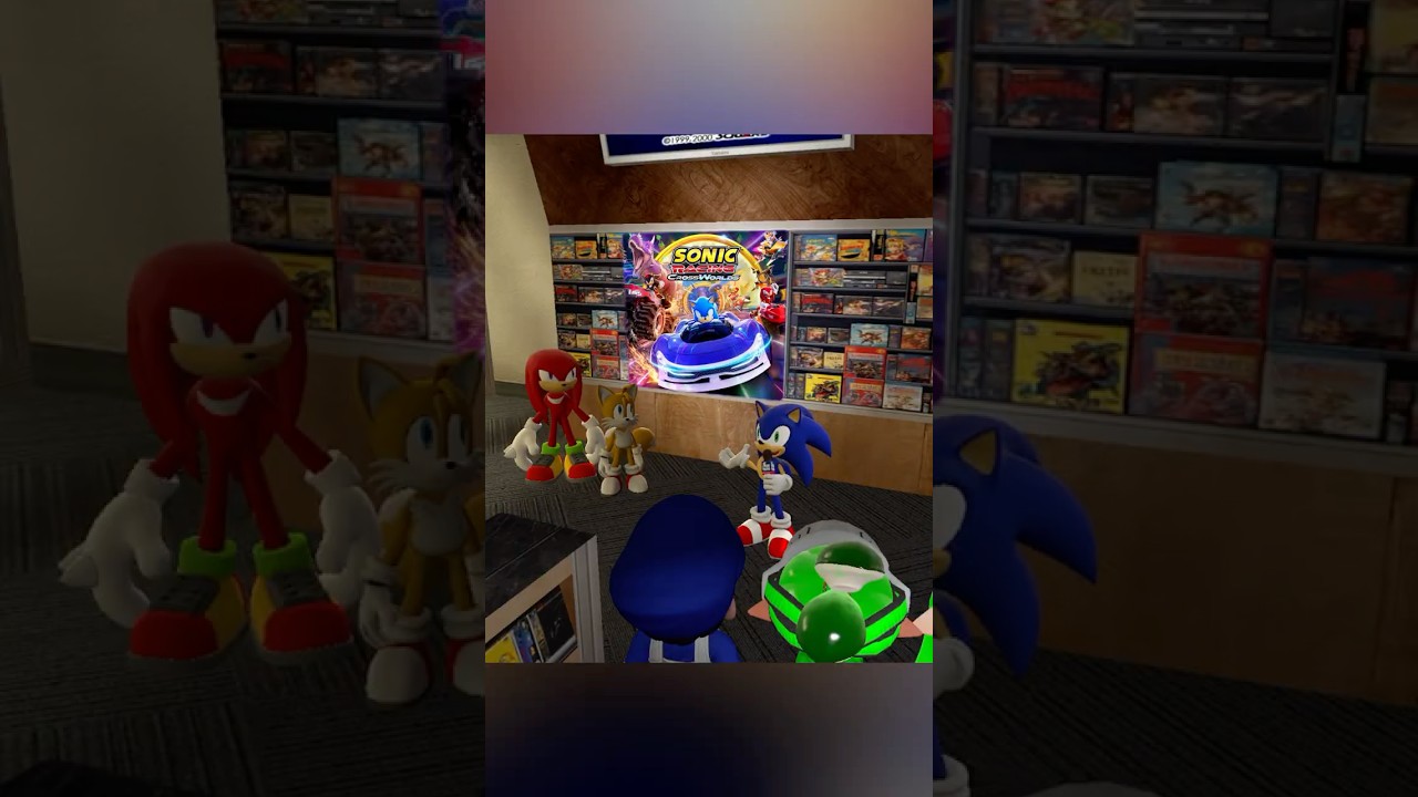 Mario Kart World vs Sonic Racing Crossworlds! #shorts #mariokartworld #sonicracingcrossworlds #gmod