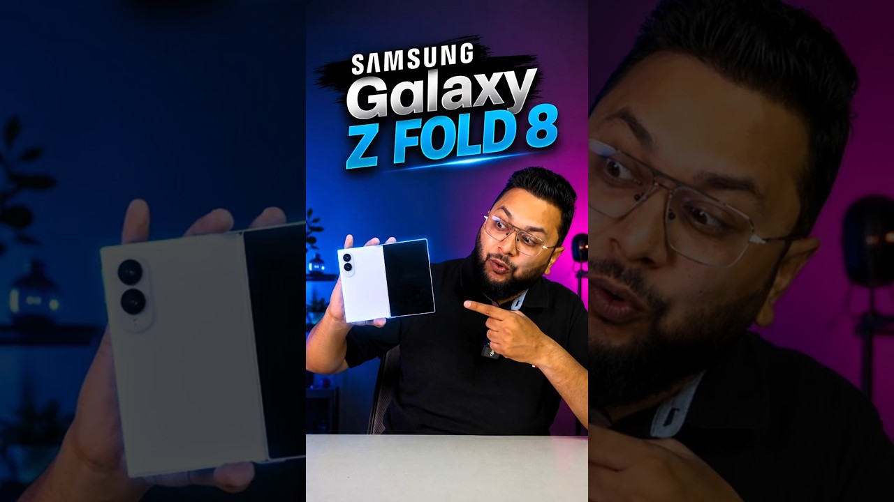 Samsung just redefined foldables with the passport sized Galaxy Z Fold8.#smartphone #samsung #zfold8