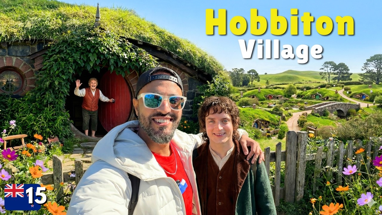 Visiting Hobbiton where they filmed Lord of the Rings & Hobbit