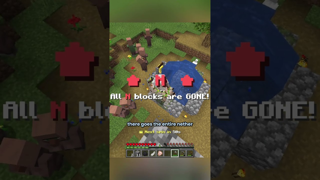 Minecraft But You DELETE LETTERS #minecraftshorts #shorts #minecraft