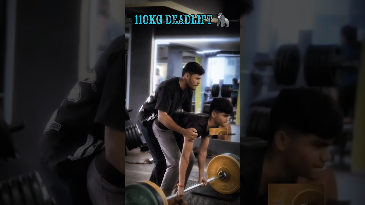 110kg deadlift ⚡✨ #videogrowth #explorenow #aestheic #110kg #deadlift #gymlifestyle #fyp