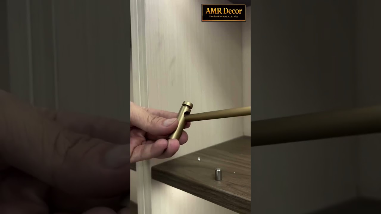 Premium Wardrobe Hardware: How to Install Shelf Retaining Bars | AMR Decor |