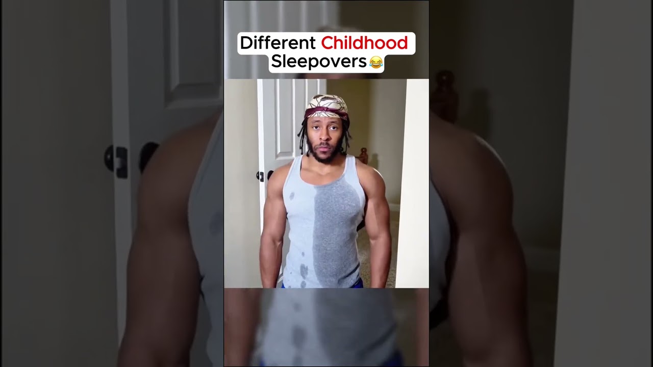 Different Childhood Sleepovers #shorts #pranks #funnymoments #sleepovers #childhood #prank #fyp