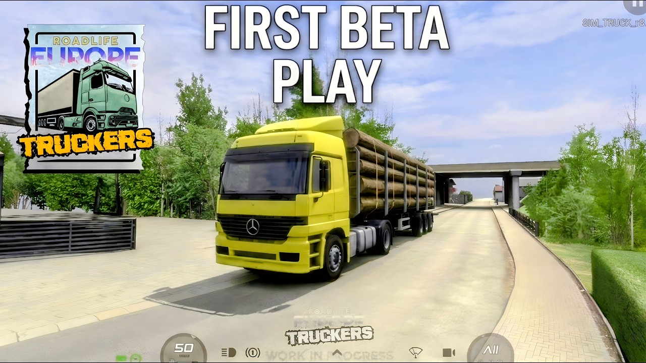 🚚FIRST BETA PLAY! of Roadlife Europe : Truckers - Closer Look of All Features 🏕 | Truck Gameplay