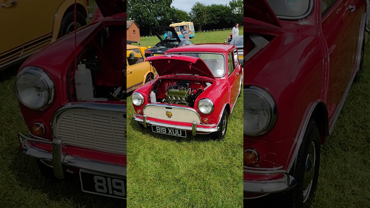 1961 Mini Minor 850 at Shobdon Car & Bike Show #classic #automobile #art #uk