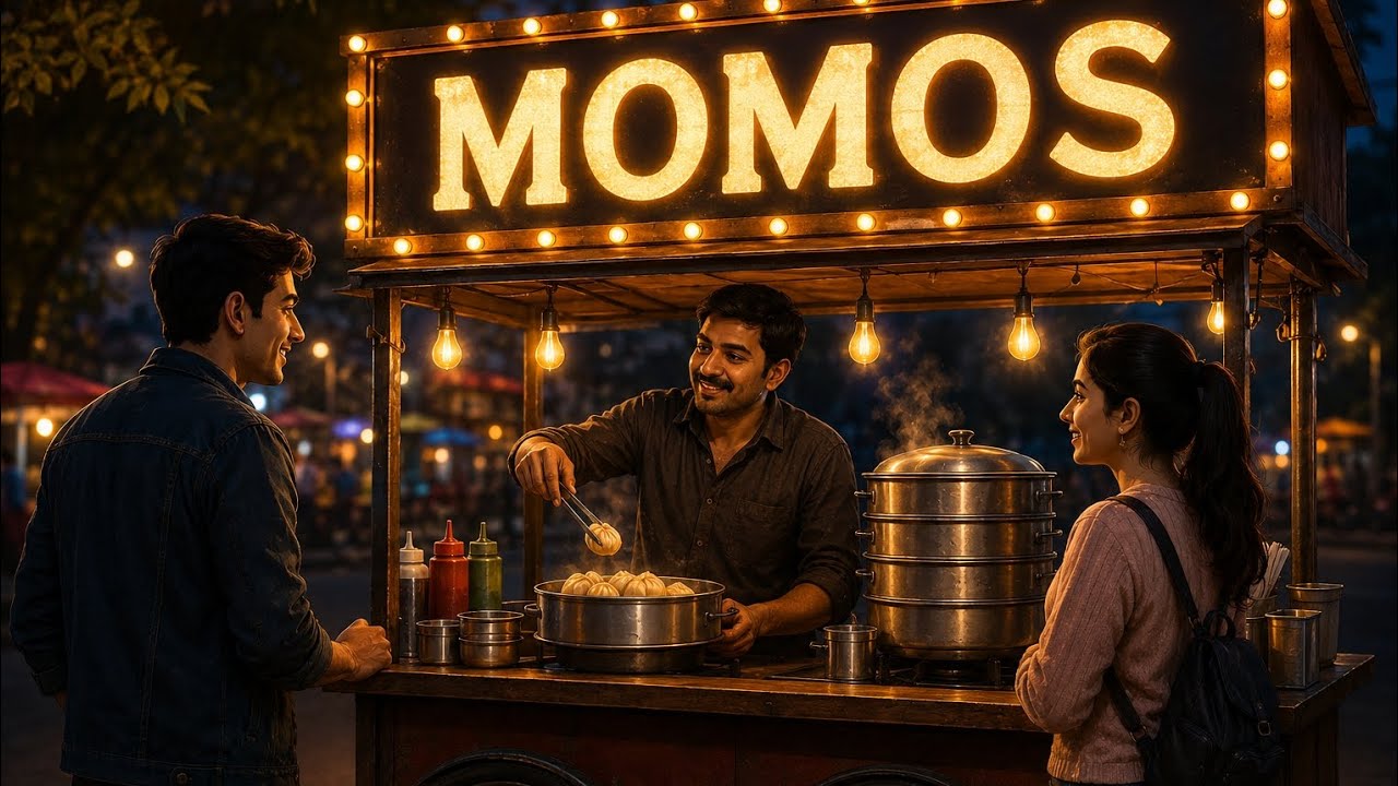 😱 Momos Wala Ka Dhamaakedar Business! Full Story #Hindi story #trending #virel video #funny 