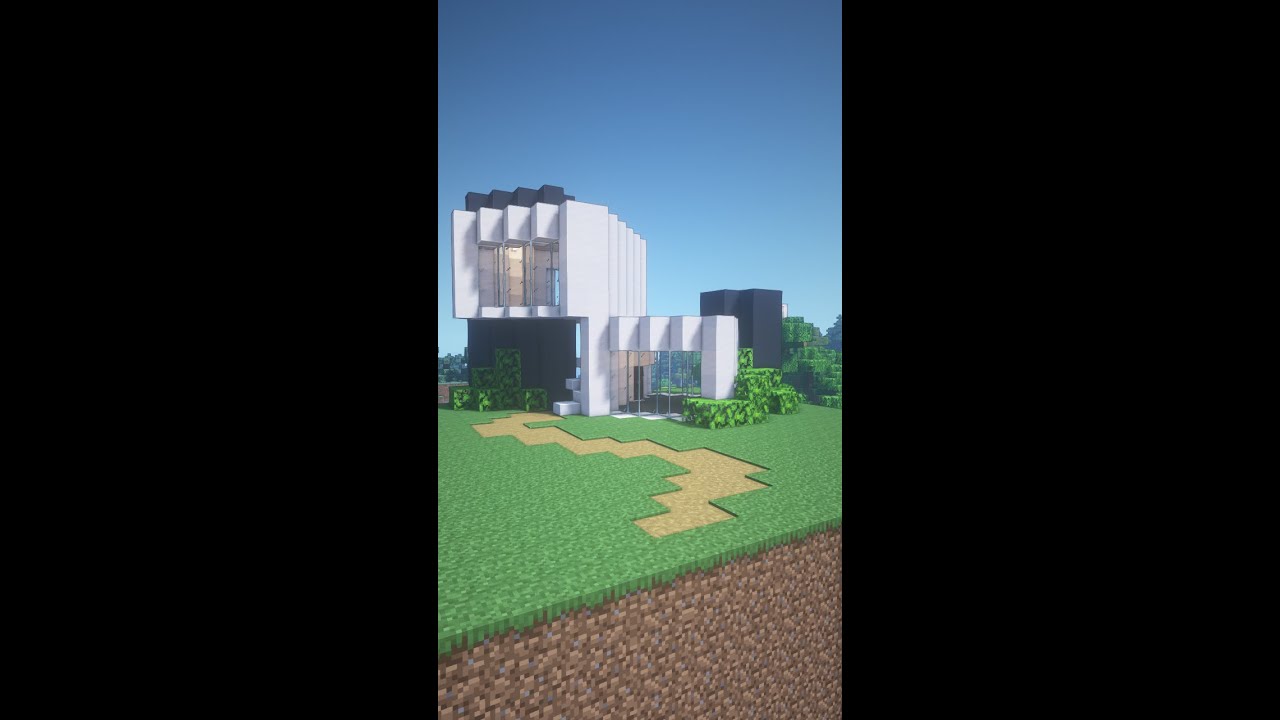 Minecraft: build this small diagonal modern survival house (Easy Minecraft Tutorial) #Shorts