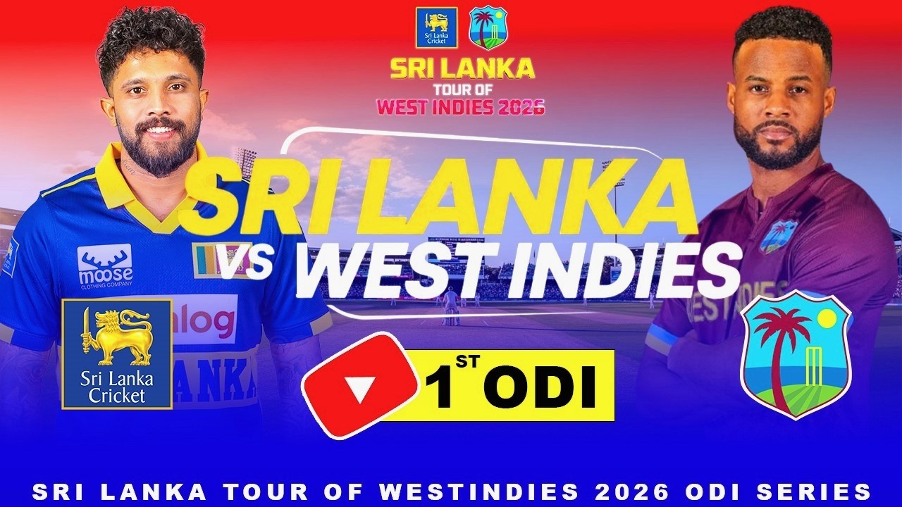 🔴 LIVE | Sri Lanka vs West Indies 1st ODI 2026 | Sri Lanka tour of West Indies 2026