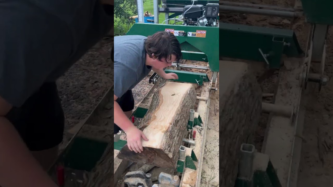 Gorgeous live edge ash slabs! Milled on my HM126 from Woodland Mills!
