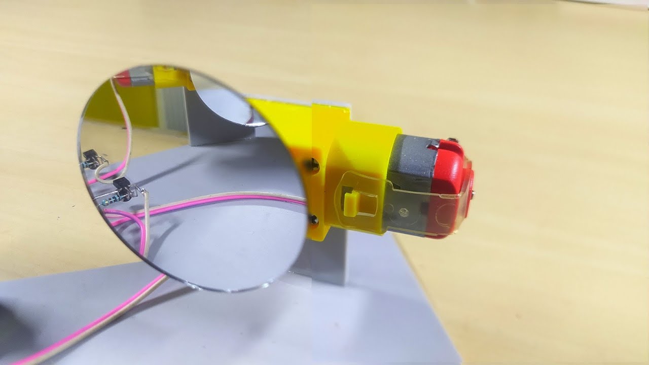 Laser Light with DC Motor Amazing Mirror Project