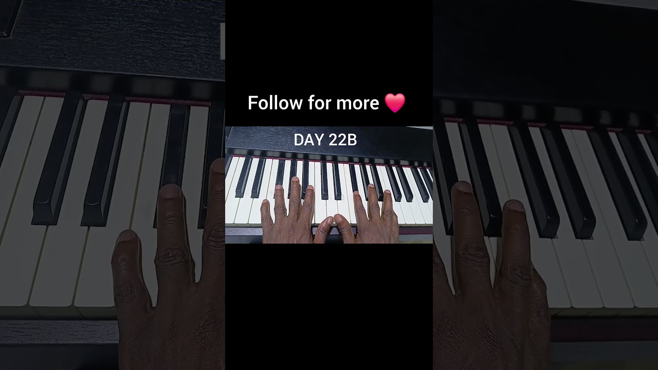 Black and White Keys Finger Coordination Exercise 🎹