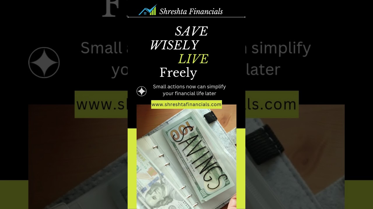Save Wisely, Live Freely | Shreshta Financials | #money #shorts #youtubeshorts #youtube #usa