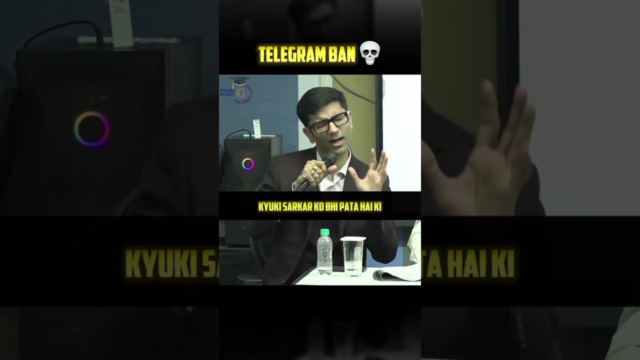 Chandan Sir Opinions on Telegram Ban in India 🇮🇳😱 #telegramban #telegram #studyiq #upscaspirants