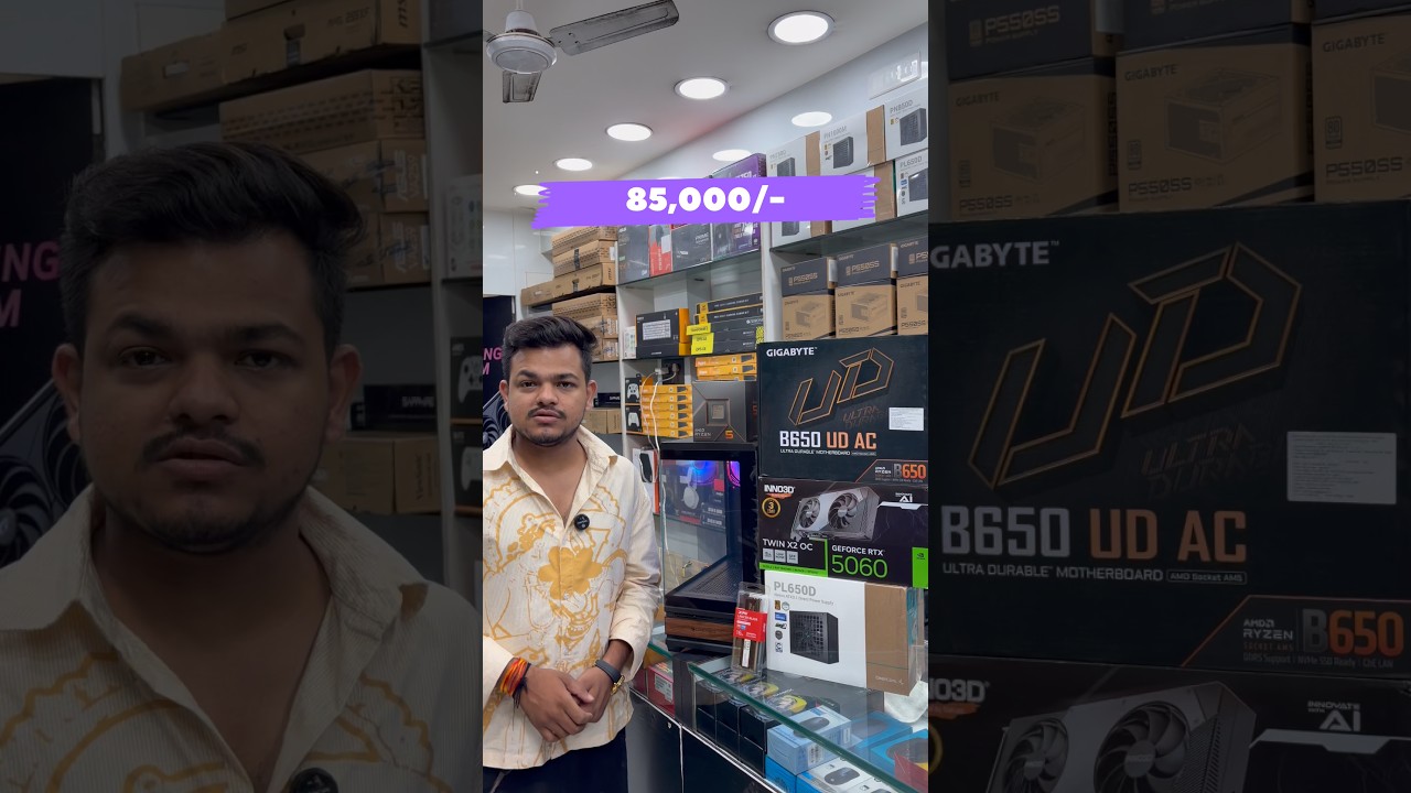 UNDER 85K 🔥 BEST GAMING PC BUILD / Best Pc Build Store in Mumbai #shorts #lamingtonroad #gaming