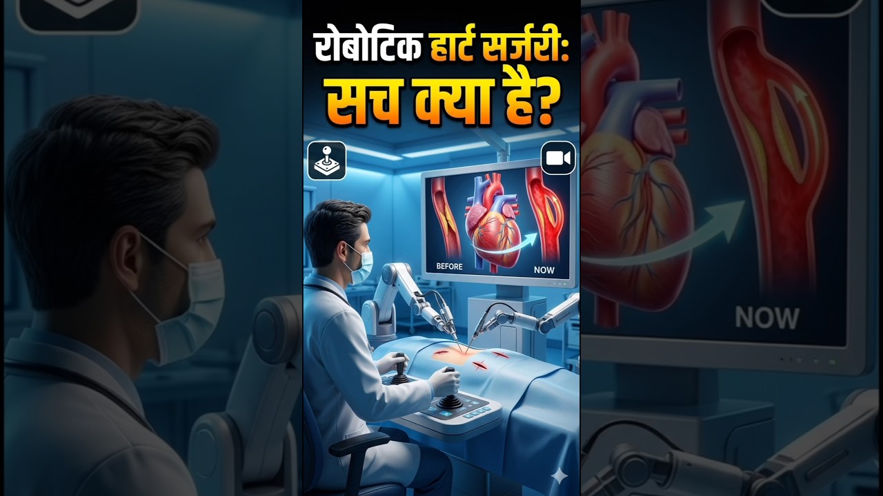 Robot Se Heart Bypass Surgery Kaise Hoti Hai? in 3D Animation|Robotic Heart Bypass Surgery  #shorts