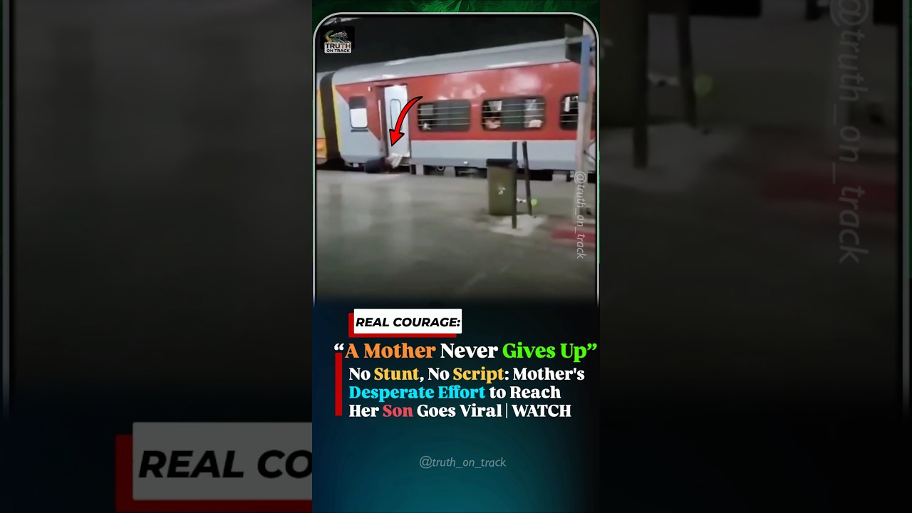 This Mother's Courage Is Leaving Millions Speechless #shorts #indianrailways