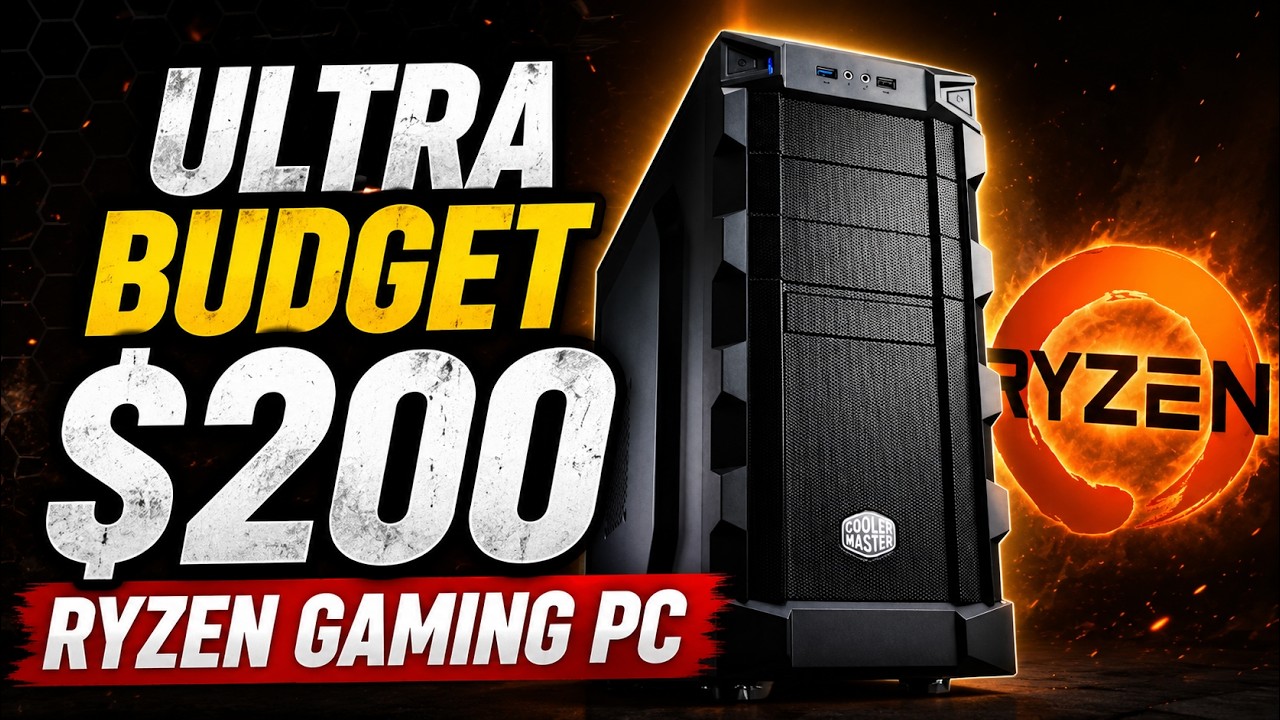 An Ultra Budget $200 Ryzen Gaming PC with a GREAT upgrade path!