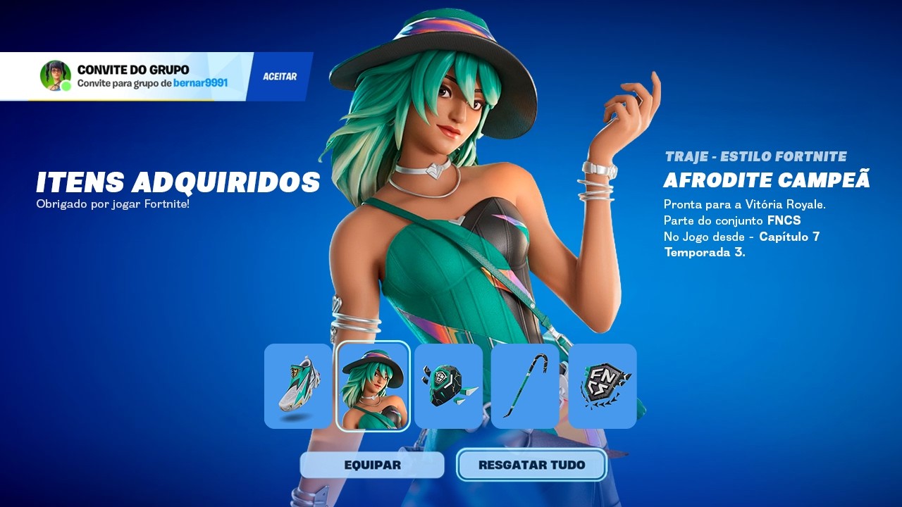 CORRE! SKIN e ITENS GRÁTIS da FNCS no FORTNITE!