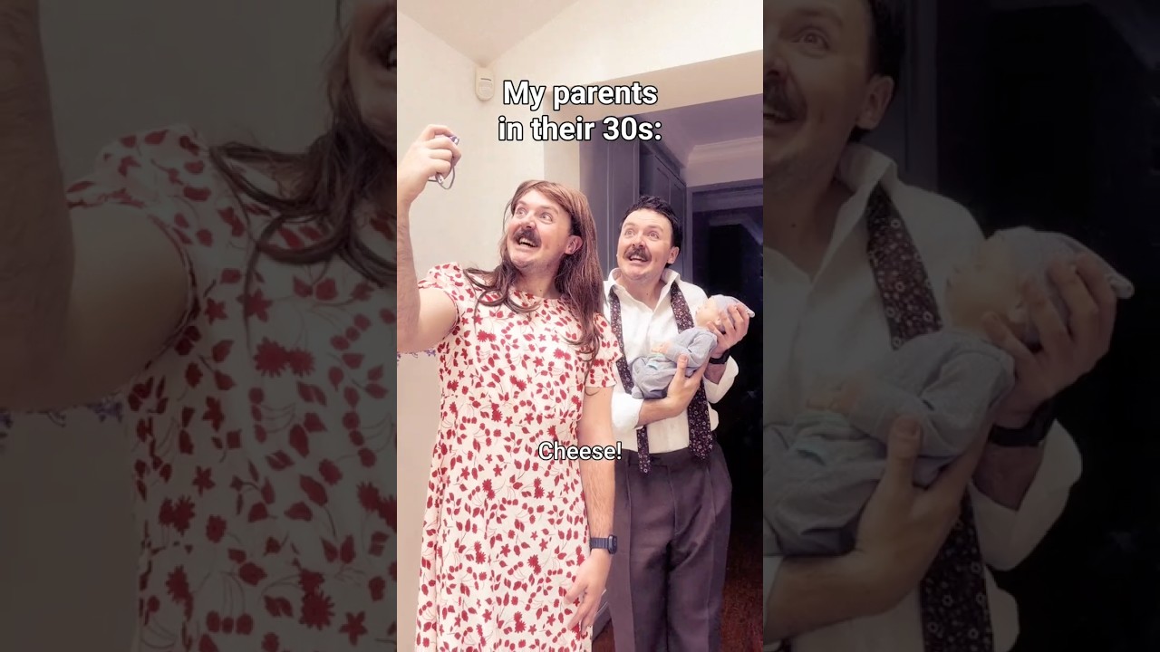 My PARENTS in their 30s vs ME 🏡 I ❤️ my BOSCH Spotless Max vacuum #family #comedy @boschhomeuk #AD