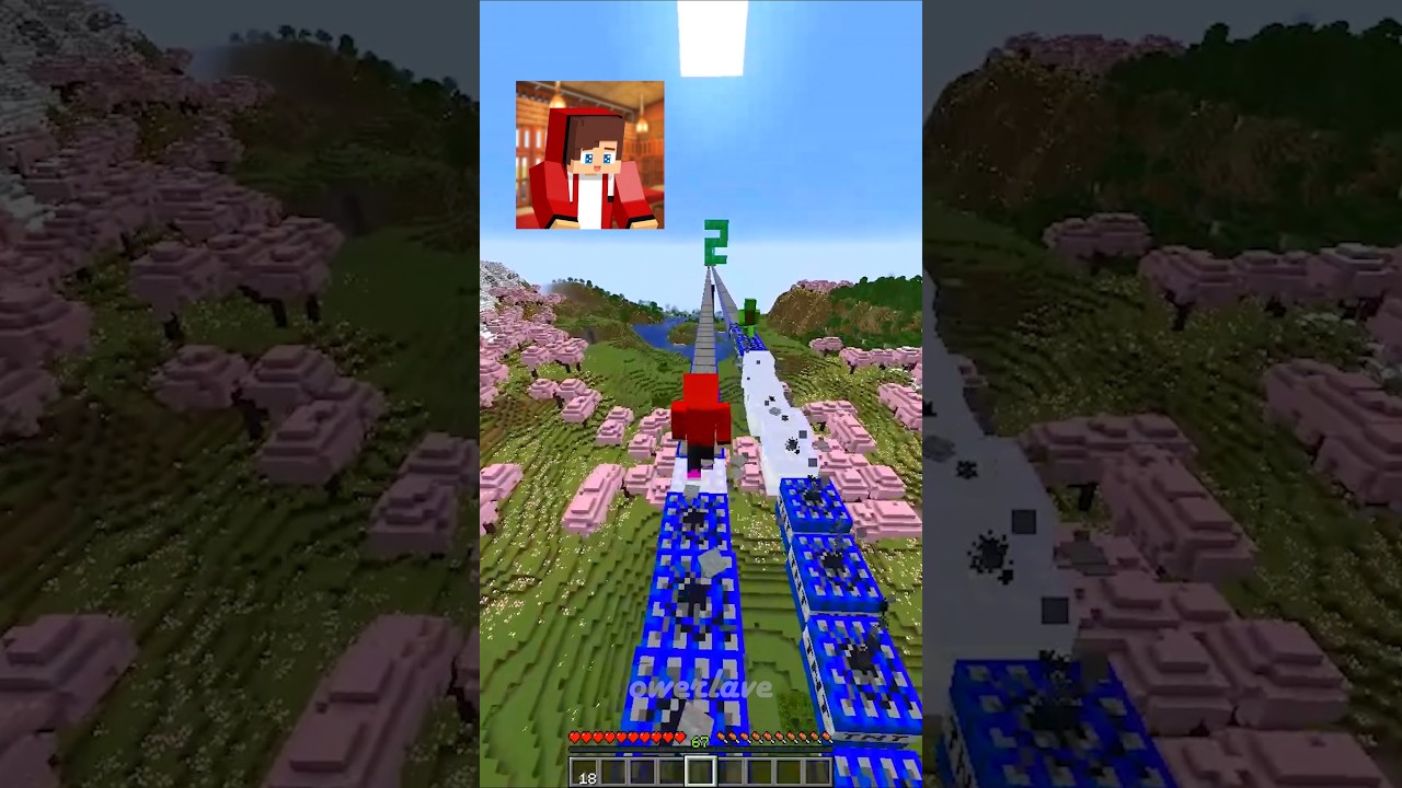 Mikey & JJ TNT Run! #minecraft