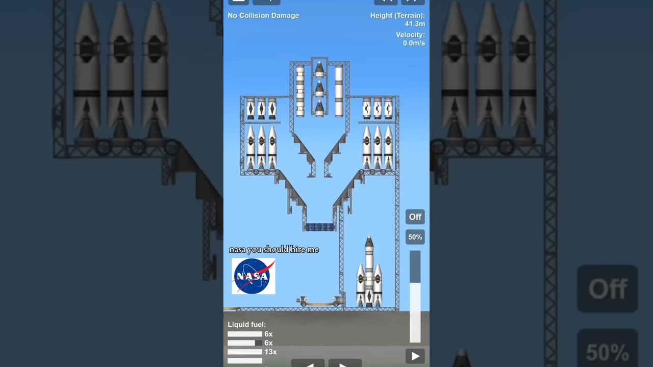 I MADE A ROCKET LAUNCH STATION IN SFS #shorts #sfs #gaming #minecraft