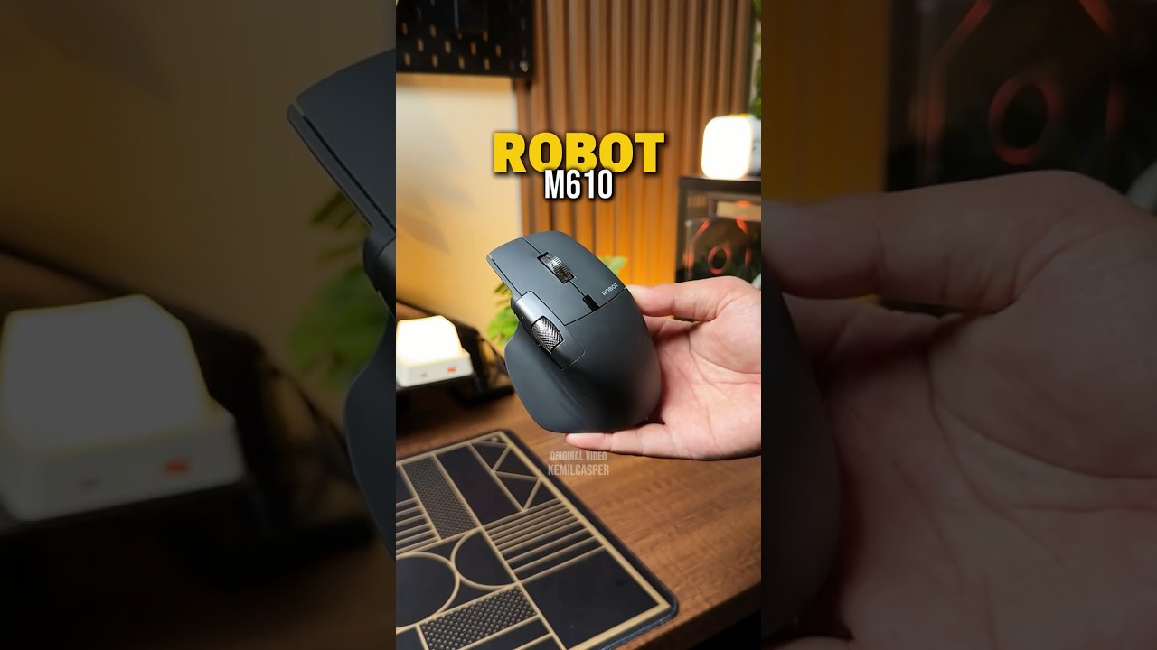Lu Gak Asing Ama Desain Mouse Ini? Tapi Ini Versi Murahnya! #RobotM610 #MouseErgonomis #shorts