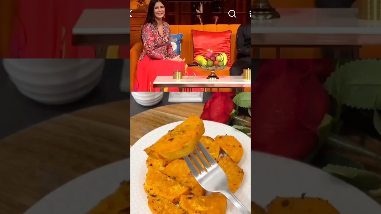 Katrina Kaif’s Favourite Baked Sweet Potato Snack 😍🔥#katrinakaif #viralfood #shorts #fyp