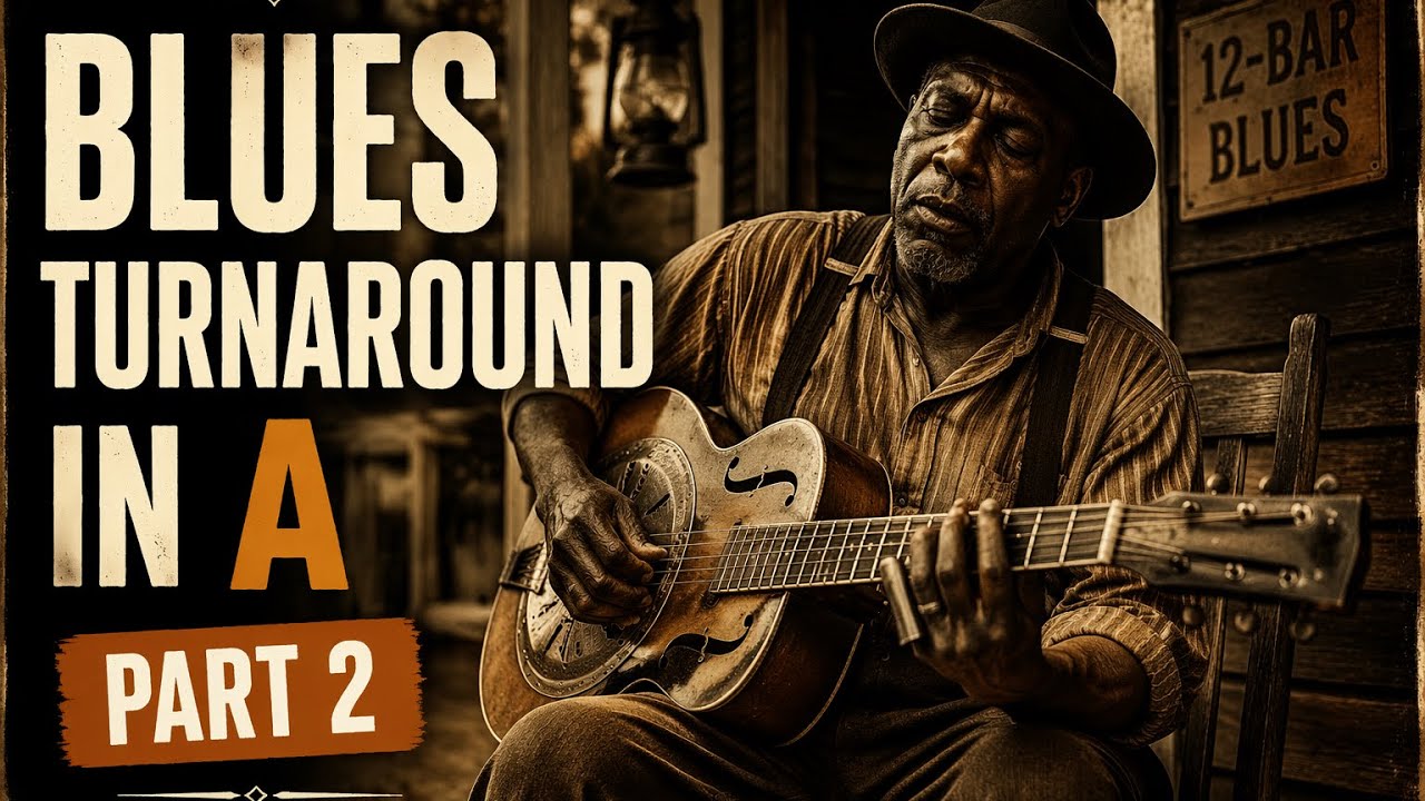 A Simple Blues Turnaround in A – Part 2