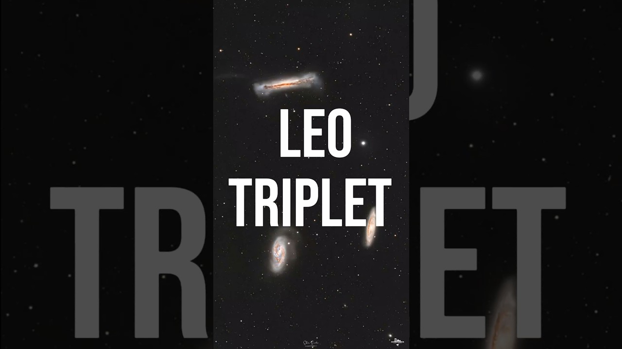 The Leo Triplet (M65 • M66 • NGC 3628) #astrovercecyprus #cinematic #photography #nightphotography
