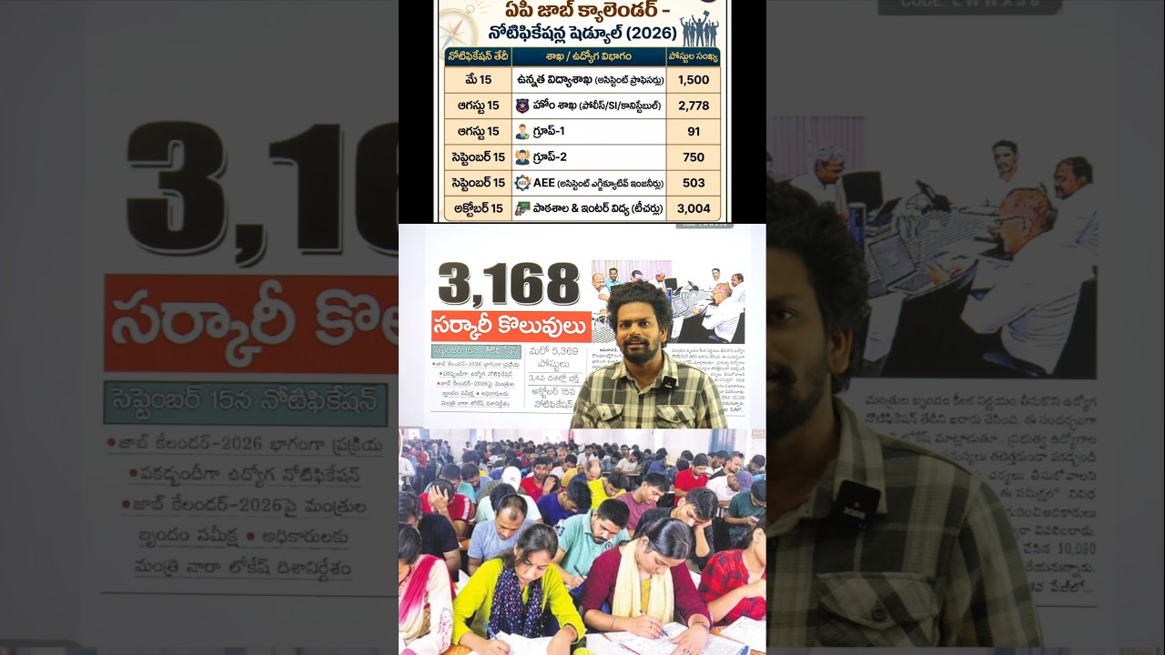 @naralokeshofficial పోస్టుల సంఖ్యను పెంచాలి #ApDsc #ApJobsCalender2026 #AppscGroup2 #ట్రెండింగ్