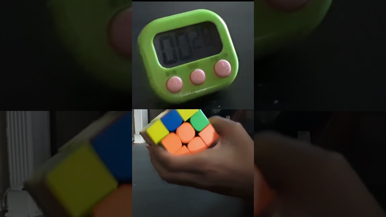 Solving a Rubiks cube under 60 seconds #speedrun #rubikscube #speedcube