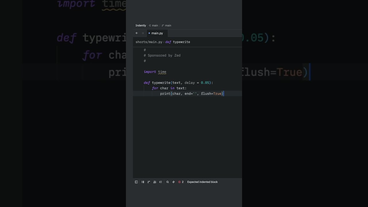 I love the Typewriter Effect in Python #learnpython #python #pythonprogramming