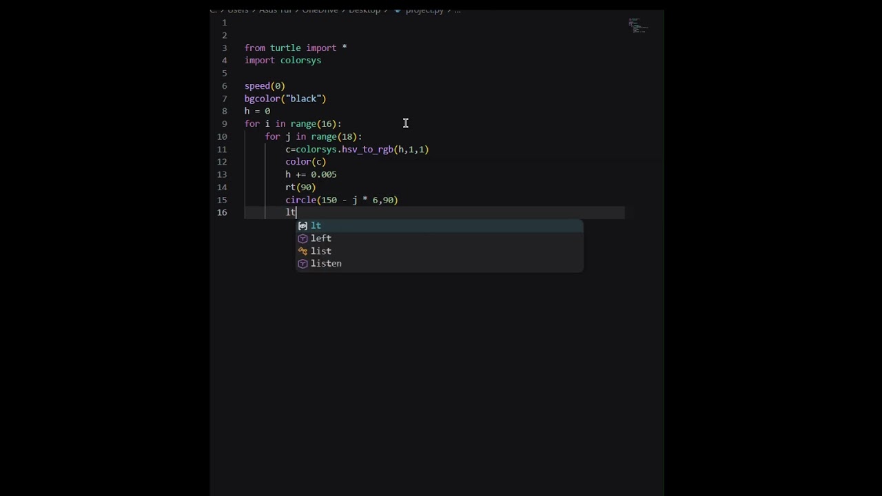 Making cool patterns using python 🐍🐍 #coding #programming #python